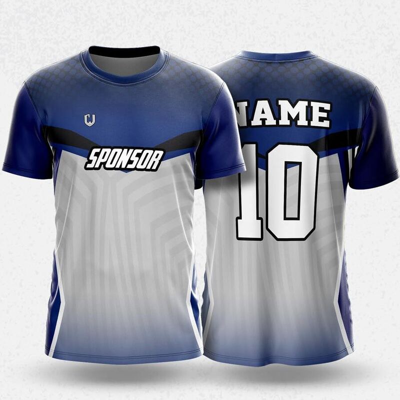 MR24-15R round neck jersey design in grey, white, navy, front and back