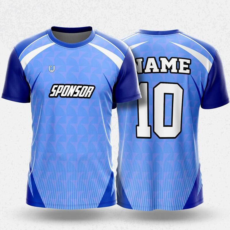 MR24-52R round neck jersey design in light blue, royal blue, white, front and back