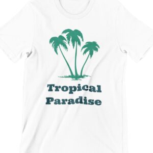 Tropical Paradise Printed T Shirt