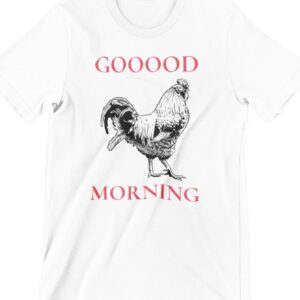Good Morning Printed T Shirt