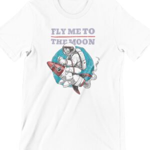 Fly Me To The Moon Printed T Shirt